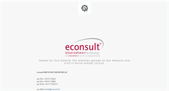 Desktop Screenshot of econsult.ag