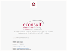 Tablet Screenshot of econsult.ag